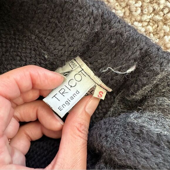 Joseph Tricot Wool Knit Sweater Skirt in Black Size Small - Picture 5 of 7